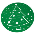 Set 2 Stencil decorativo NATALE Ø22,5cm - ideale per decorare con lo zucchero a velo