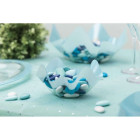 Contenitore in PET CELESTE - Ciotola COPPA in plastica-per confetti, marshmallow