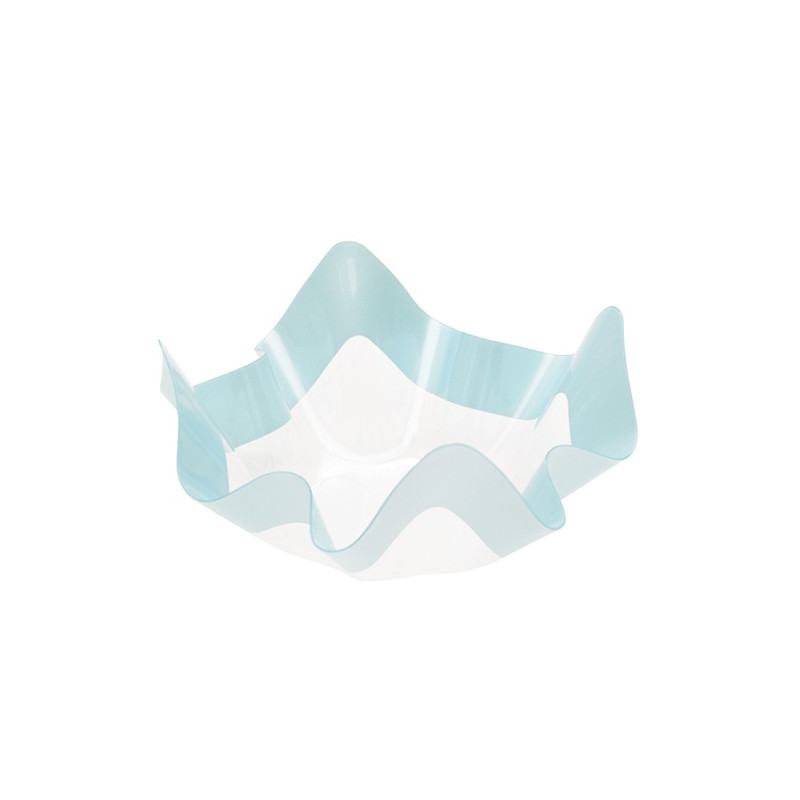 Contenitore in PET CELESTE - Ciotola COPPA in plastica-per confetti, marshmallow