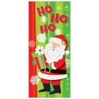 Festone Poste Porta con BABBO Natale - 68x152cm - Rosso e Verde