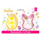 2 Tagliapasta Coniglietto e Uovo PASQUA - taglia biscotti per Dolci, Torte