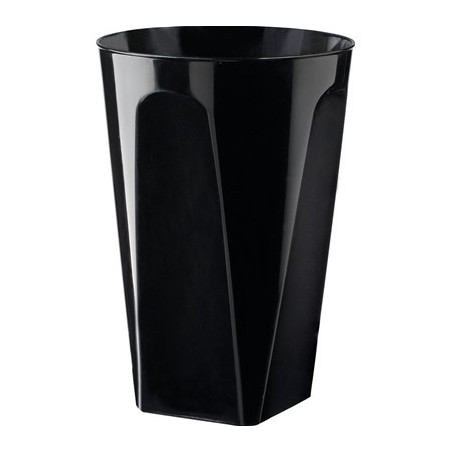 8 Bicchieri NERO in Plastica rigida - addobbo decoro tavola