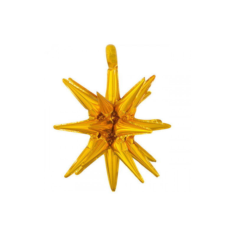 1 Pallone PALLONCINO in foil MYLAR multi MAGIC STAR stella 45X50 cm