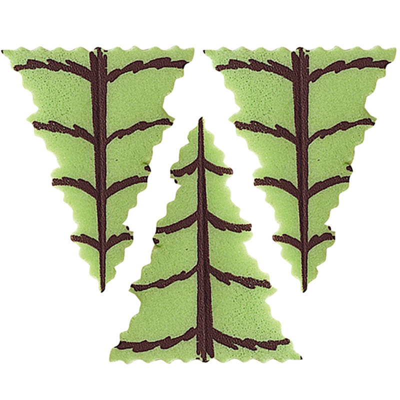 10 Alberi alberelli Pino Pini in Ostia - per decorazioni torte e dolci - 3x4,5cm
