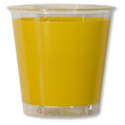 10 Bicchieri Kristall GIALLO in plastica - addobbo decoro tavola