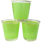 10 Bicchieri VERDINO in plastica Kristal - addobbo decoro tavola