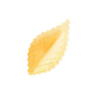 10 Foglie Oro perlato in Ostia - per decorazioni torte e dolci - 4,2cm