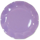 10 Piatti LILLA in carta monouso Ø27cm - addobbo decoro tavola