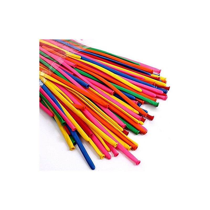 100 pezzi - pallone, Palloncini modellabili, LATTICE colori assortiti