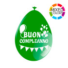 12  pallone PALLONCINI in LATTICE COLORATI - Buon Compleanno - MEDIUM