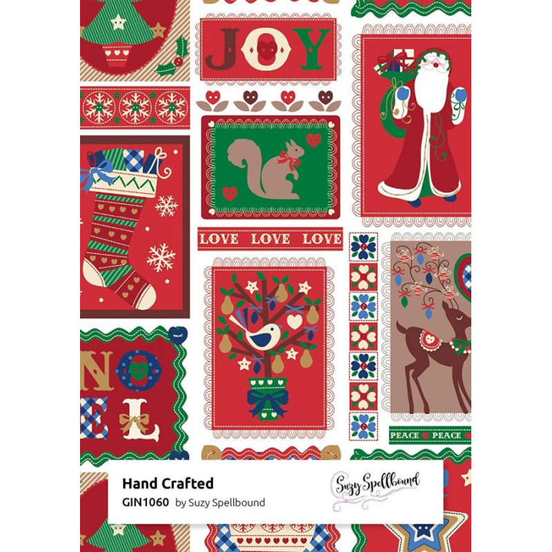 2 Fogli Carta da REGALO NATALIZZIA Instawrap "Hand Crafted" - 50x70cm