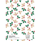 2 Fogli Carta da REGALO NATALIZZIA Instawrap "Holly Glitter" - 50x70cm