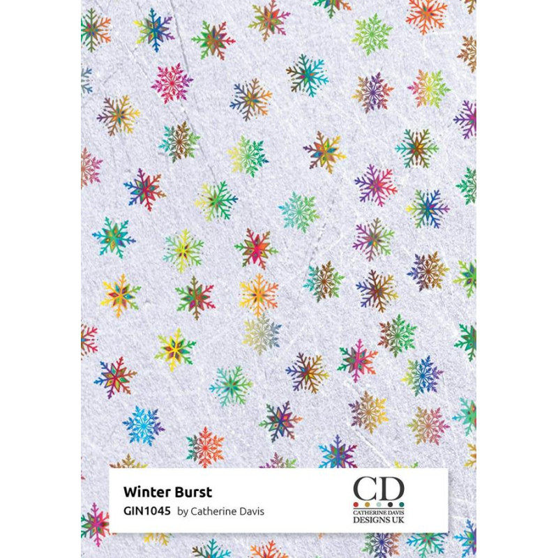 2 Fogli Carta da REGALO NATALIZZIA Instawrap "Winter Burst" - 50x70cm