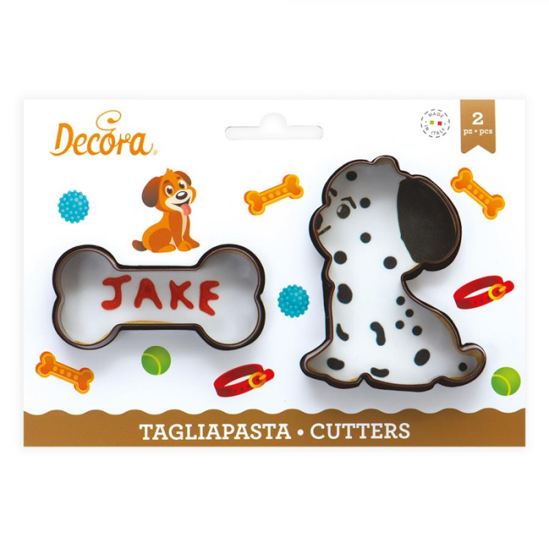 2 Tagliapasta ANIMALI Cane e Osso - taglia biscotti Dolci, Torte