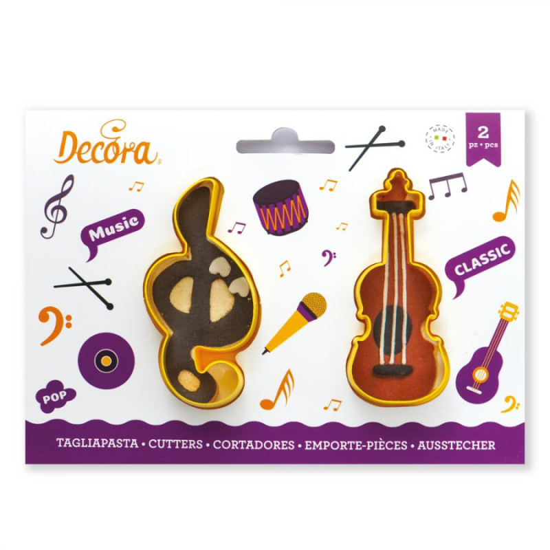 2 Tagliapasta MUSICA chiave di violino - taglia biscotti Dolci, Torte