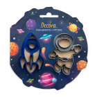 2 Tagliapasta SPAZIO Astronave e astronauta - taglia biscotti Dolci, Torte