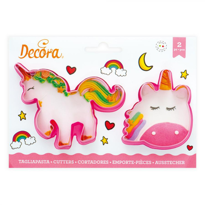 2 Tagliapasta UNICORNO magic Unicorns - taglia biscotti Dolci, Torte