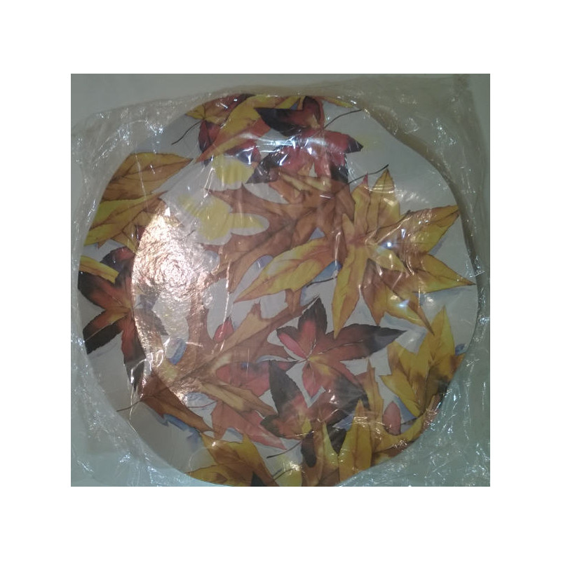 2 VASSOIO FOGLIE AUTUNNO CM 40