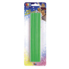 20 candele Candeline Fili Luminosi 16 cm Verde chiaro Fluo