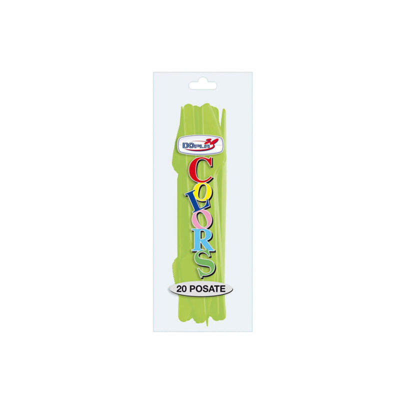 20 COLTELLO MONOUSO VERDE ACIDO