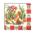 20 Tovaglioli Natalizi in carta CORNUCOPIA di Natale Capodanno - 33x33cm