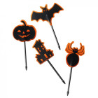 24 Picks HALLOWEEN zucca, pipistrello, ragno - per decorazioni dolci e salati