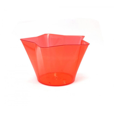 4 Coppette Ciotoline stella CRYSTAL ROSSE semitrasparenti - 150gc