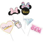 6 BASTONCINI SELFIE MINNIE Mouse - ideali compleanno feste party bambini