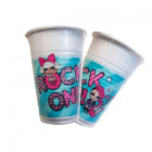 8 Bicchiere in plastica LOL SURPRISE - addobbo decoro tavolo torta - festa per bambini
