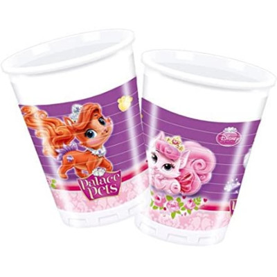 8 bicchieri Principesse Palace Pets Disney  - festa per bambini