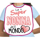 BAVAGLIA per la Festa della NONNA - idea gaget scherzo - La + Super NONNA del mondo