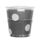 BICCHIERE KRISTAL CC.300  POIS ARGENTO  PZ 10