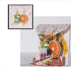 Biglietto augurale ORIGAMO 50 anni Compleanno - Biglietto auguri Abbracci POP UP