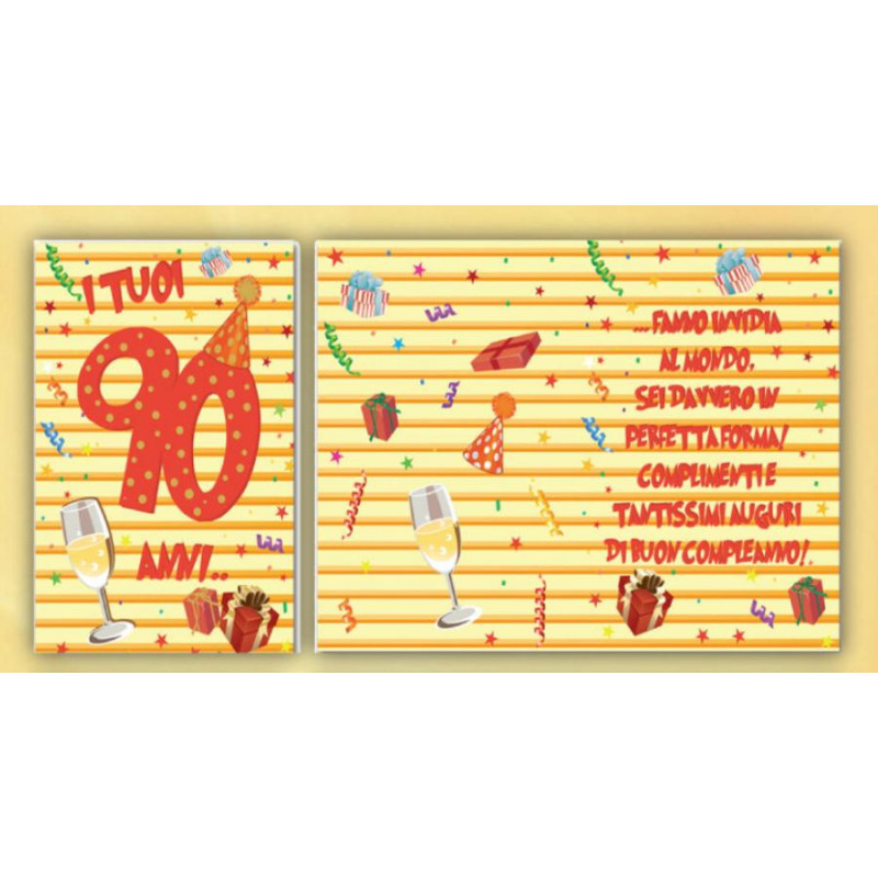BIGLIETTO AUGURALE PER 90 ANNI