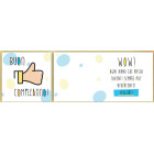 BIGLIETTO BUON COMPLEANNO QUADRATO 16X16