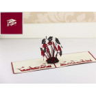 Biglietto d'auguri Origamo Compleanno, generico 3D - LAUREA TOCCO