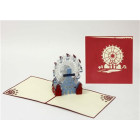 Biglietto d'auguri Origamo Compleanno, generico 3D - RUOTA PANORAMICA AUGURI