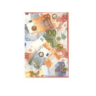Biglietto di Auguri EURO con tasca Porta Soldi - compleanno ecc.