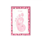 Biglietto di Auguri Nascita Bimba Rosa