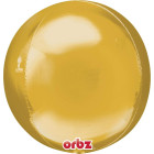 BUBBLES palloncino ORBZ ORO 16"/40cm - pallone sfera - fornito sgonfio