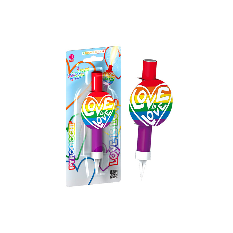 Candela Fiaccola RainBow LOVE is LOVE - Fontana per Torta gay lesbo