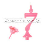 CANDELA NUMERO 7 ROSA H13 CM