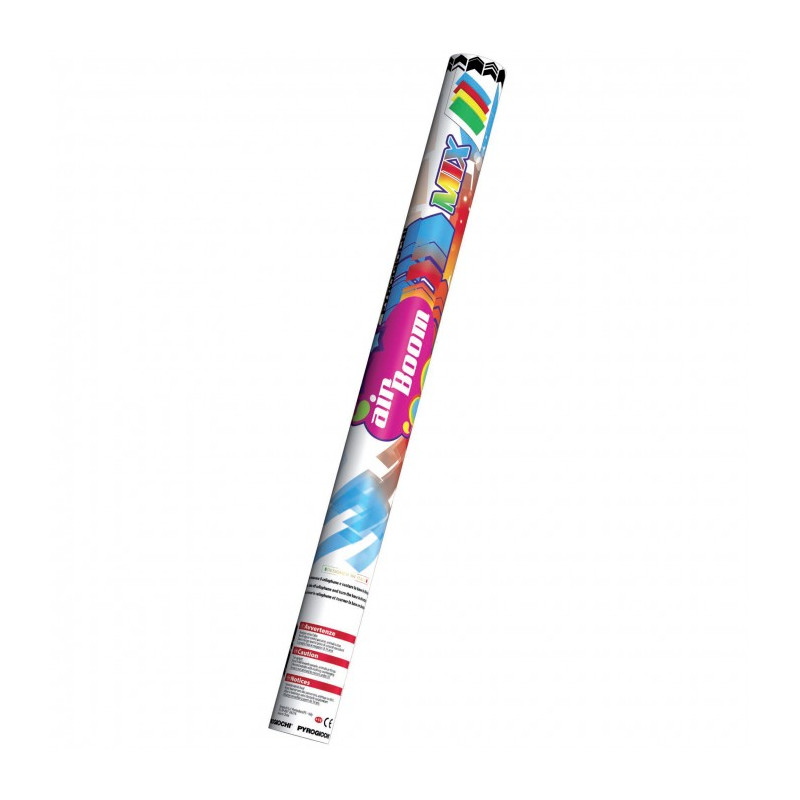 Cannone Tubo 60cm spara Coriandoli Multicolor, SPARACORIANDOLI per feste, party ecc.