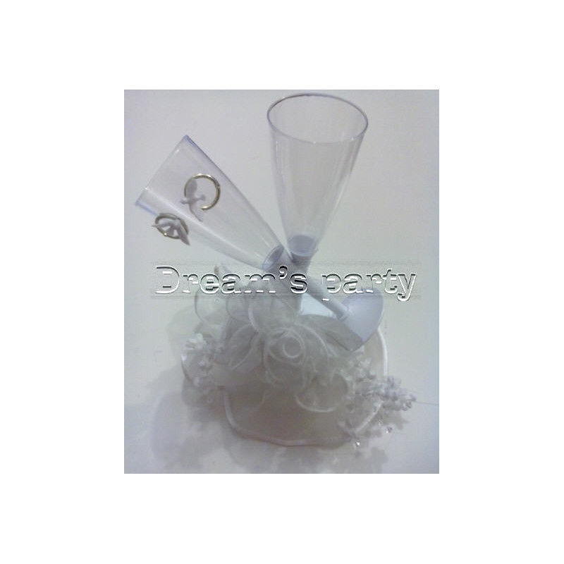 CENTROTORTA FLUTES CON ANELLI ALTEZZA 25 CM