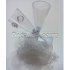 CENTROTORTA FLUTES CON ANELLI ALTEZZA 25 CM