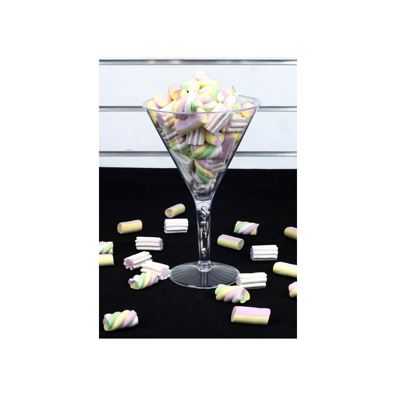 Ciotola COPPA martini in plastica - Alzata per caramelle, marshmallow, dolci ecc.