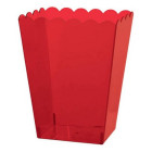 Ciotola COPPA POP CORN in plastica ROSSO - Alzata per caramelle marshmallow dolci