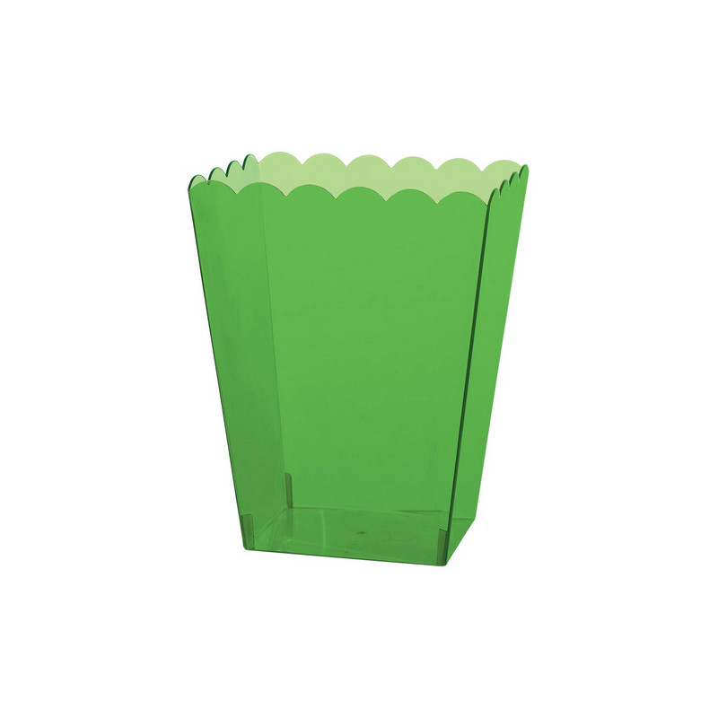 Ciotola COPPA POP CORN in plastica VERDE - Alzata per caramelle marshmallow dolci
