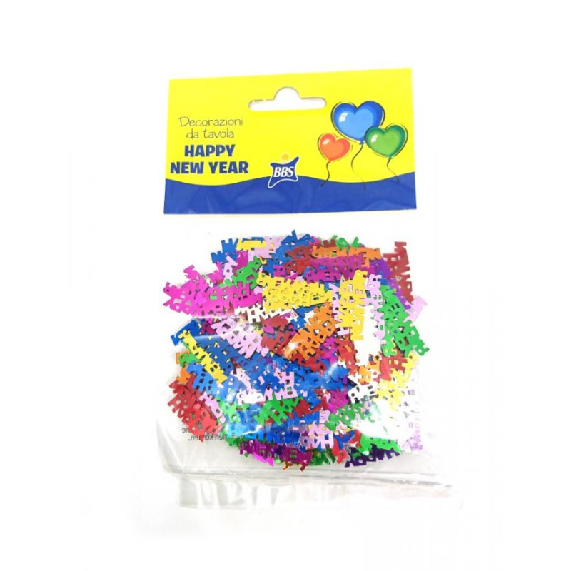 Confetti - Coriandoli da tavola sagomati HAPPY NEW YEAR