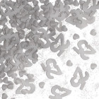 Confetti coriandoli decorativi tavolo 25° anniversario - nozze d'argento 14gr